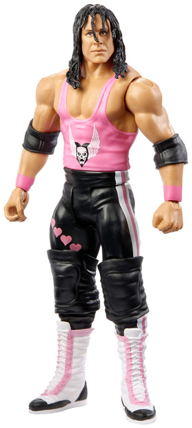 Mattel Bret Hart 6-inch figure posed for dynamic display and storytelling.