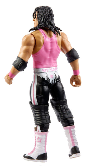 Mattel Bret Hart action figure designed for collectible dioramas and shelf displays.