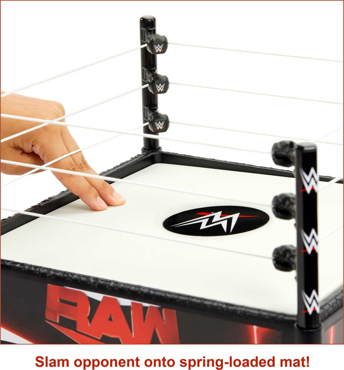 Mattel WWE Superstar Ring compatible with Basic, Elite, and Ultimate action figures.