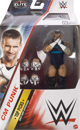 Mattel WWE Top Picks CM Punk swappable hands enable dynamic posing