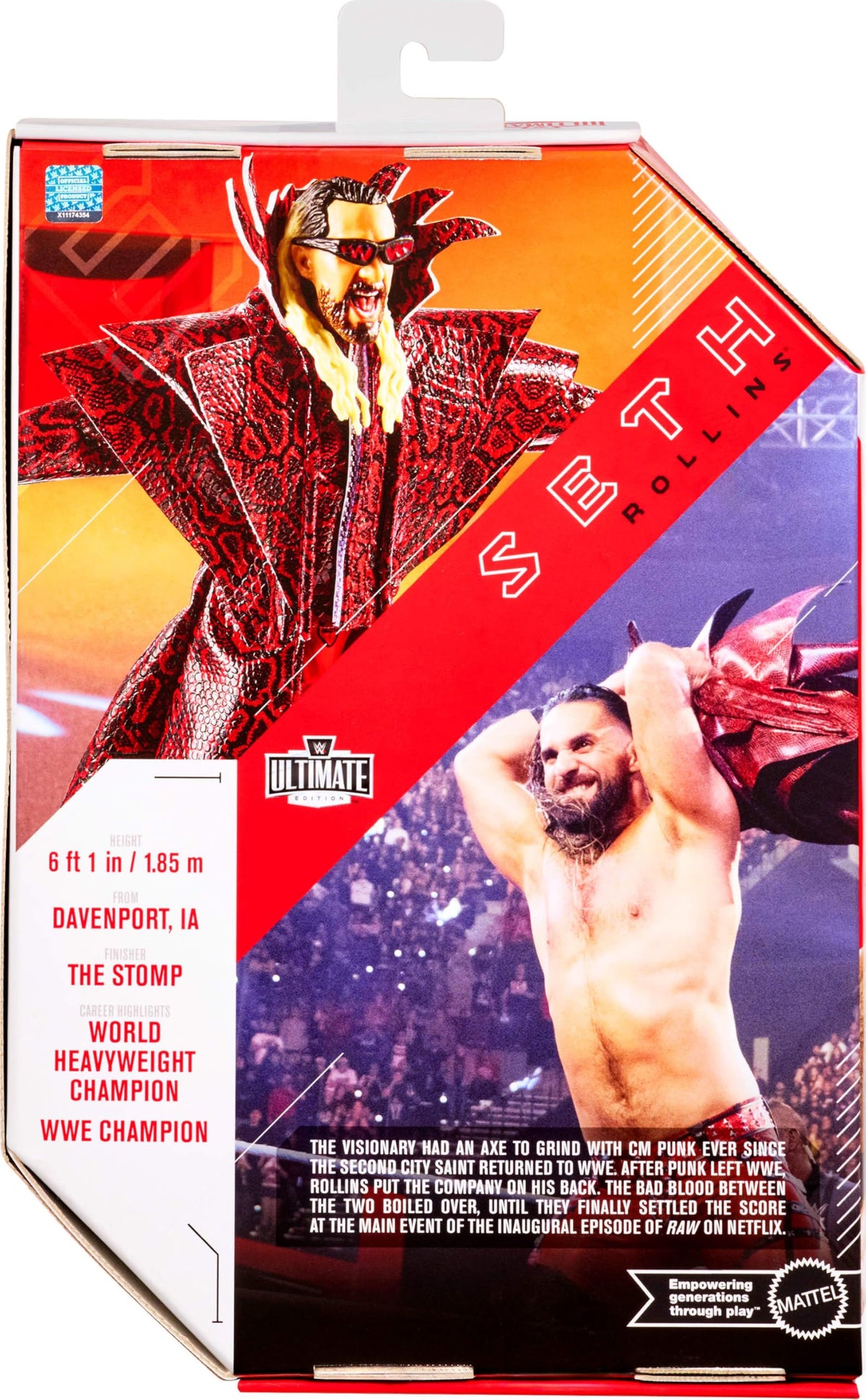 Mattel WWE Ultimate Edition offers 30-plus articulation points for action poses.