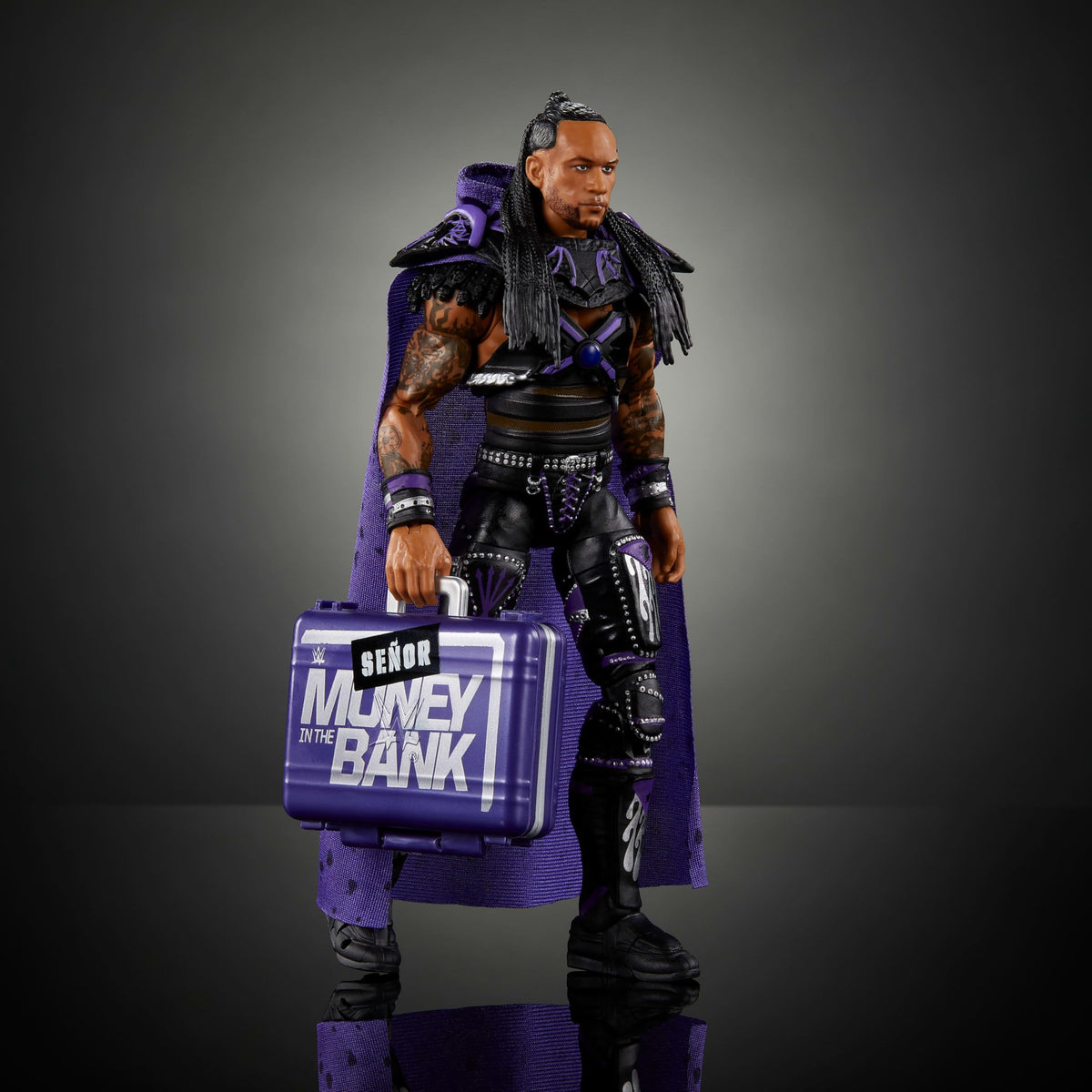Mattel WWE Ultimate Edition Damian Priest swappable heads for versatile expressions.