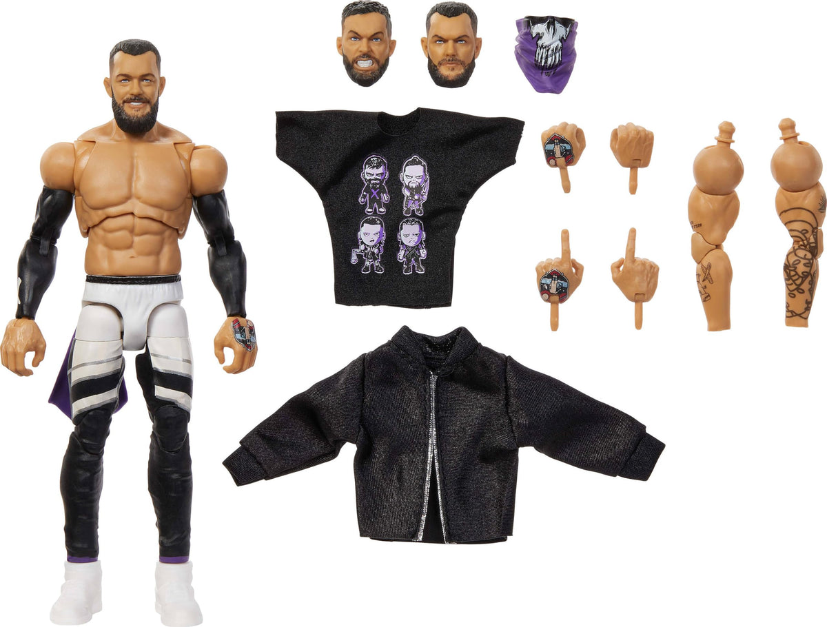 Mattel Finn Balor Ultimate Edition figure front view for display and posing.
