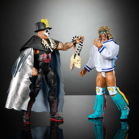 Mattel WWE Ultimate Edition packaging display for showcasing in collection.