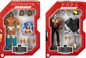 Mattel WWE Ultimate Edition Papa Shango figure with detailed head sculpt for collectors.