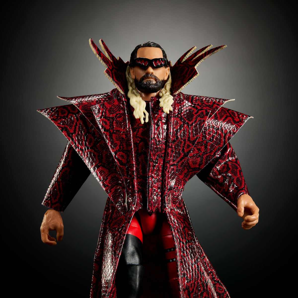 Mattel WWE Ultimate Edition ring gear accessories to recreate signature entrances.