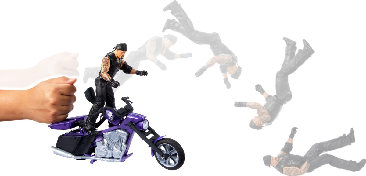 Boneyard playset vibe enhances WWE storytelling.