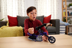 Eight breakaway pieces for quick reconfigurations and action.