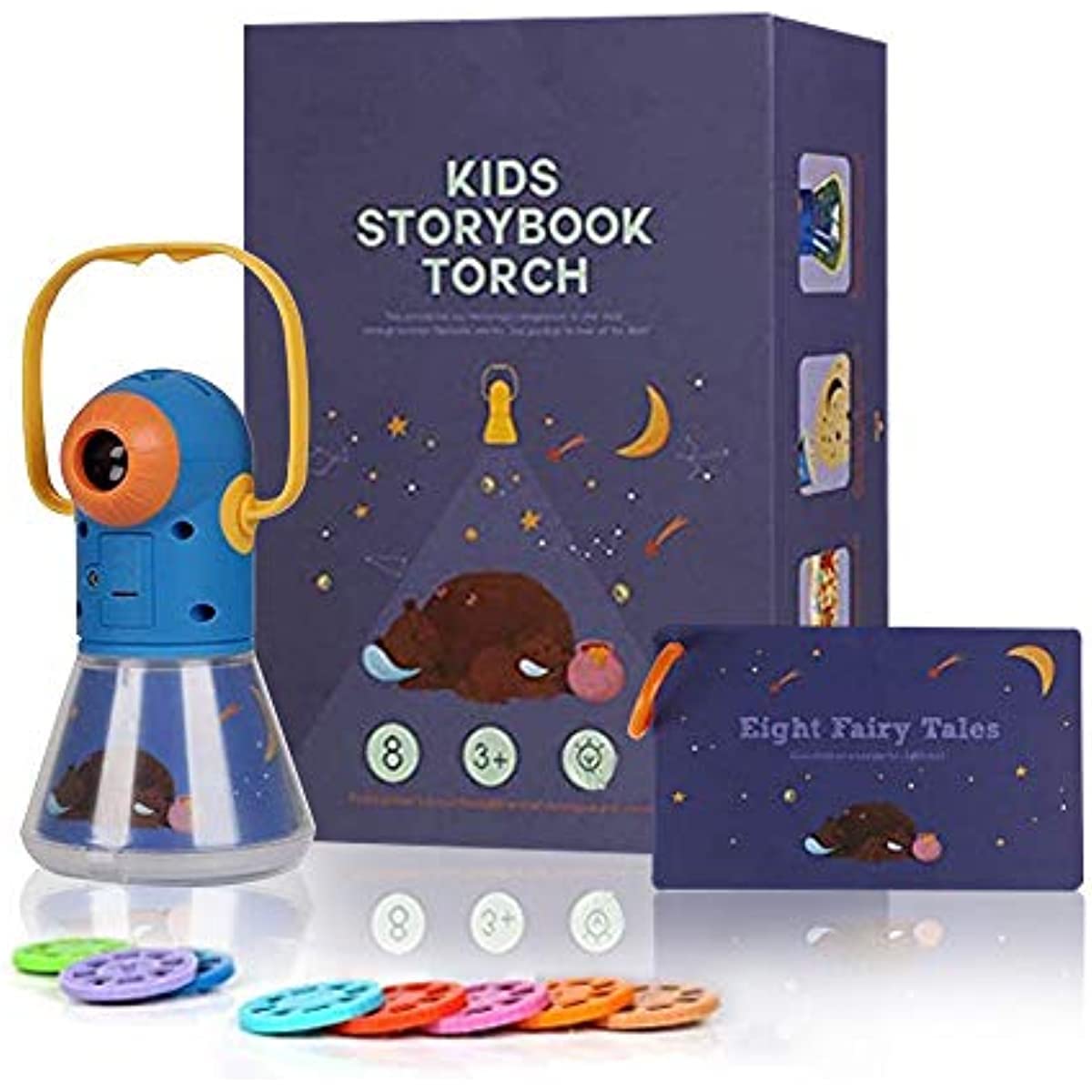 Matteobenni story projector for kids, vivid scenes to spark storytelling.