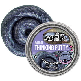 Matty's Toy Stop Crazy Aaron's Mini Putty Animal owl close-up with vibrant colors