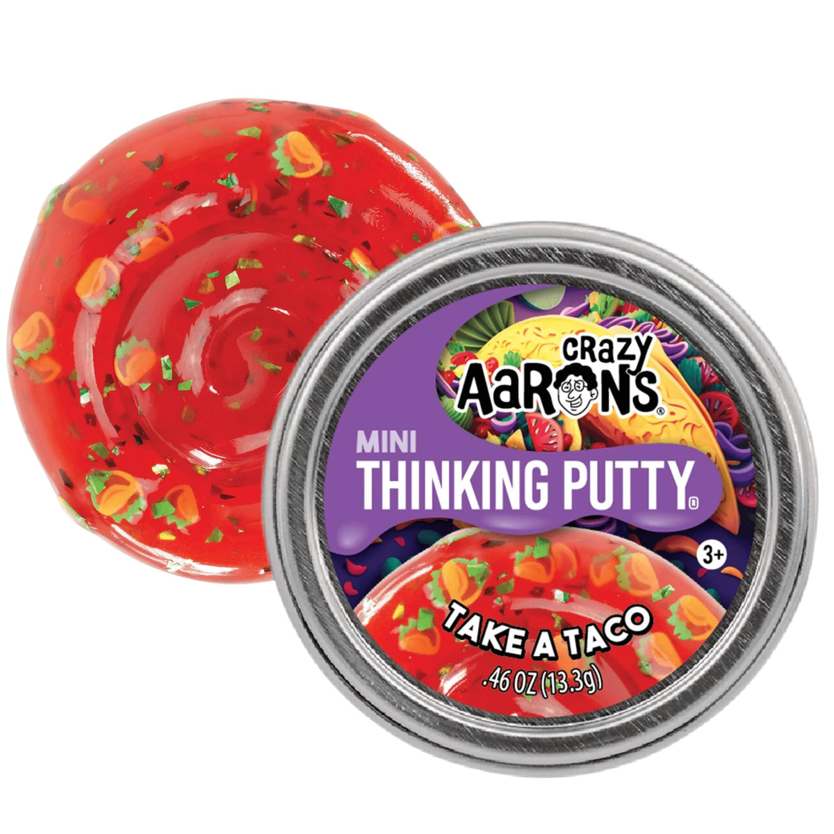 Matty's Toy Stop Crazy Aaron’s pistachio tin features mix-ins for creative fidget fun