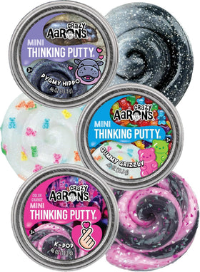 Matty's Toy Stop Crazy Aaron's Gummy Grizzly mini putty tin for tactile fun and creative play.