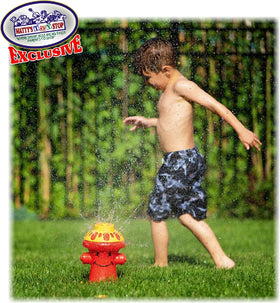 Gift-ready Henry Hydrant sprinkler for hot days