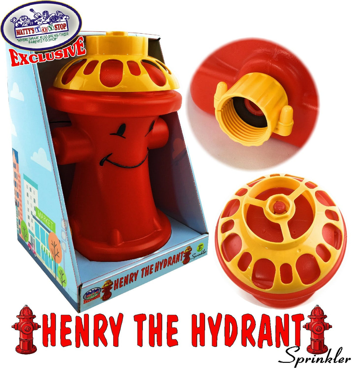 Henry Hydrant close-up showing heavy duty plastic construction