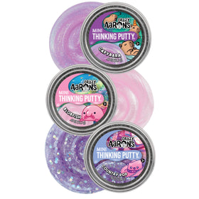 Matty's Toy Stop Capybara mini putty tin with lavender shimmer for on-the-go sensory play
