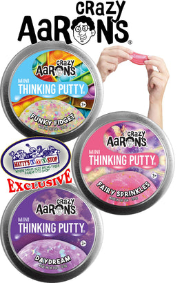 Matty's Toy Stop Crazy Aaron's Putty Mini Tin Fairy Sprinkles for bright stretch and creative flow.