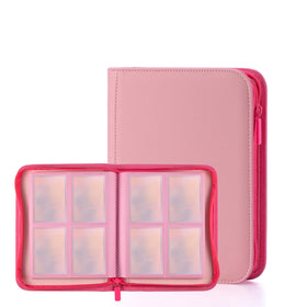 Mauchuu pink trading card binder cover — sturdy protection for travel and storage.