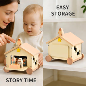 Mauzutta wood has smooth rounded edges for safe toddler handling