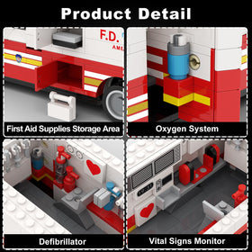 Mavo brix ambulance with opening side door for interactive play
