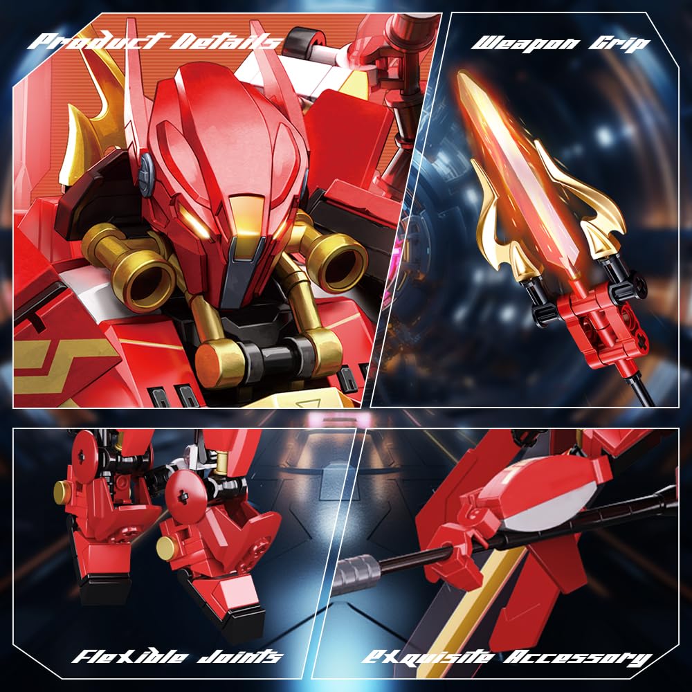 Mavo brix Mech wing attachments create dramatic winged silhouettes for impact.