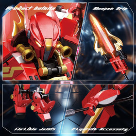 Mavo brix Mech wing attachments create dramatic winged silhouettes for impact.