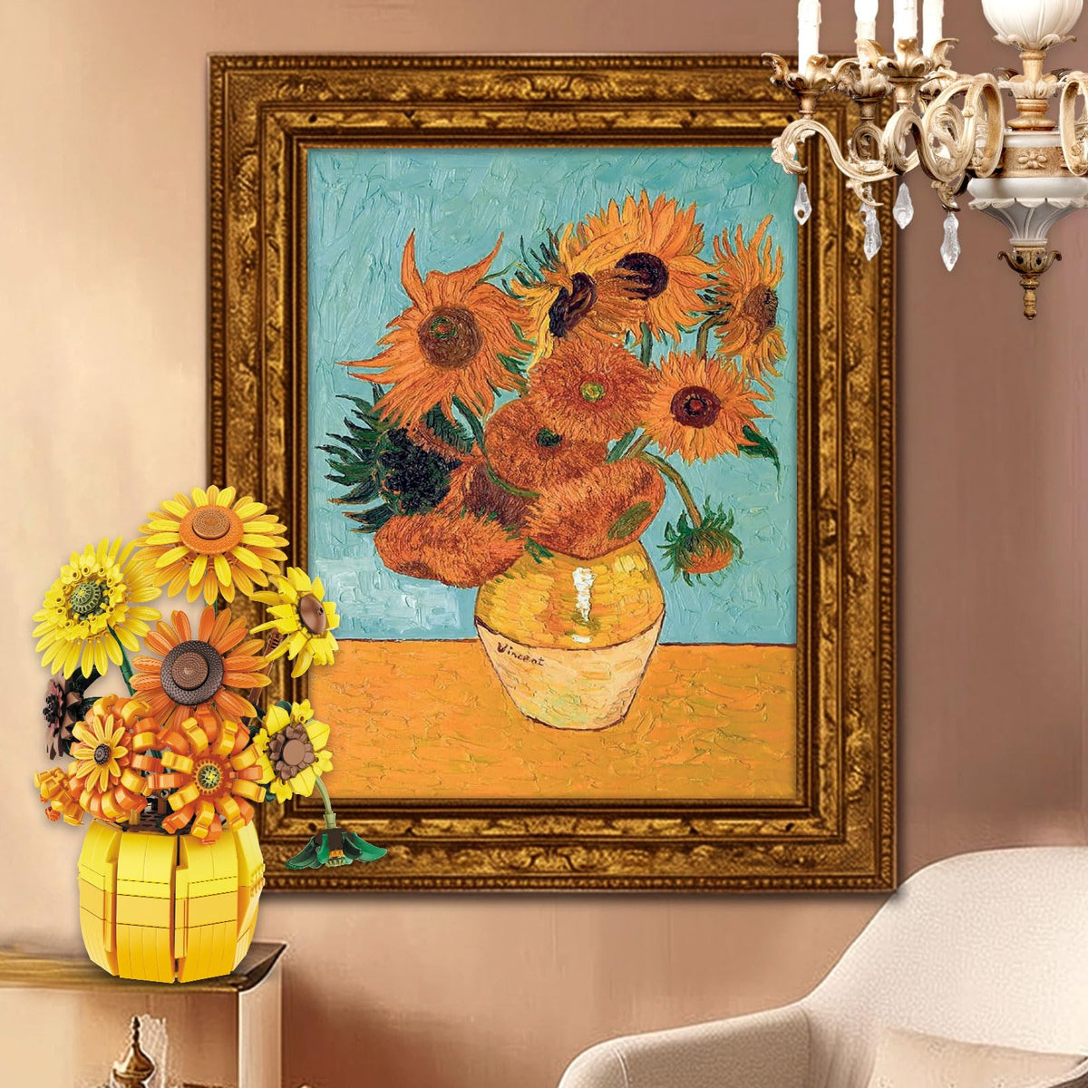 Mavo brix sunflowers pot design showcases colorful bloom arrangement
