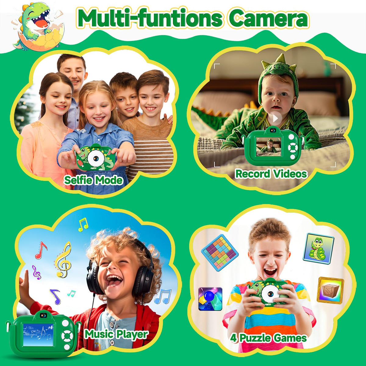 MAVOKIS camera with 16x zoom enables kids to explore details safely.