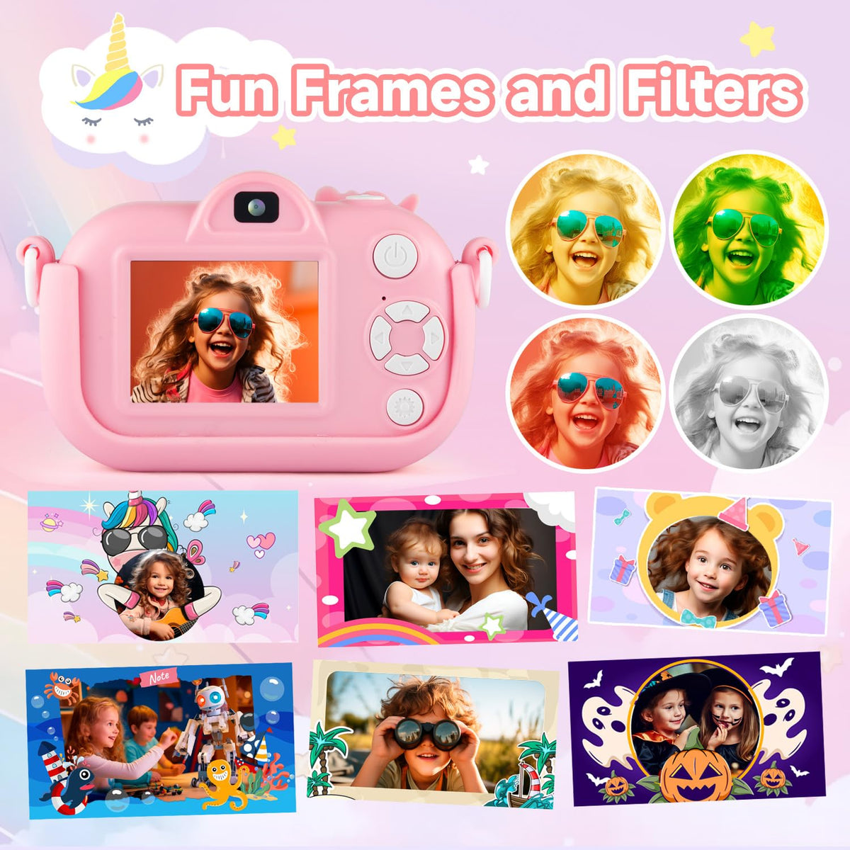MAVOKIS Kids Camera music player lets kids enjoy tunes on the go.
