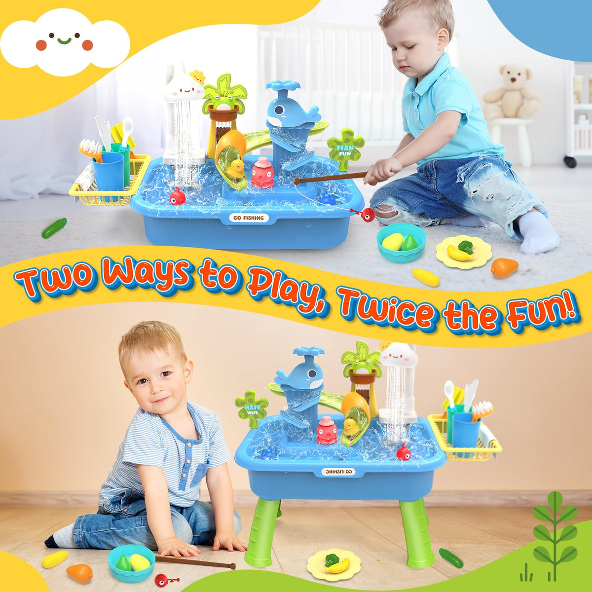 Max and Deril detachable legs allow quick stand or tabletop play setups.