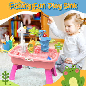 Fishing game challenges kids' hand-eye coordination and focus