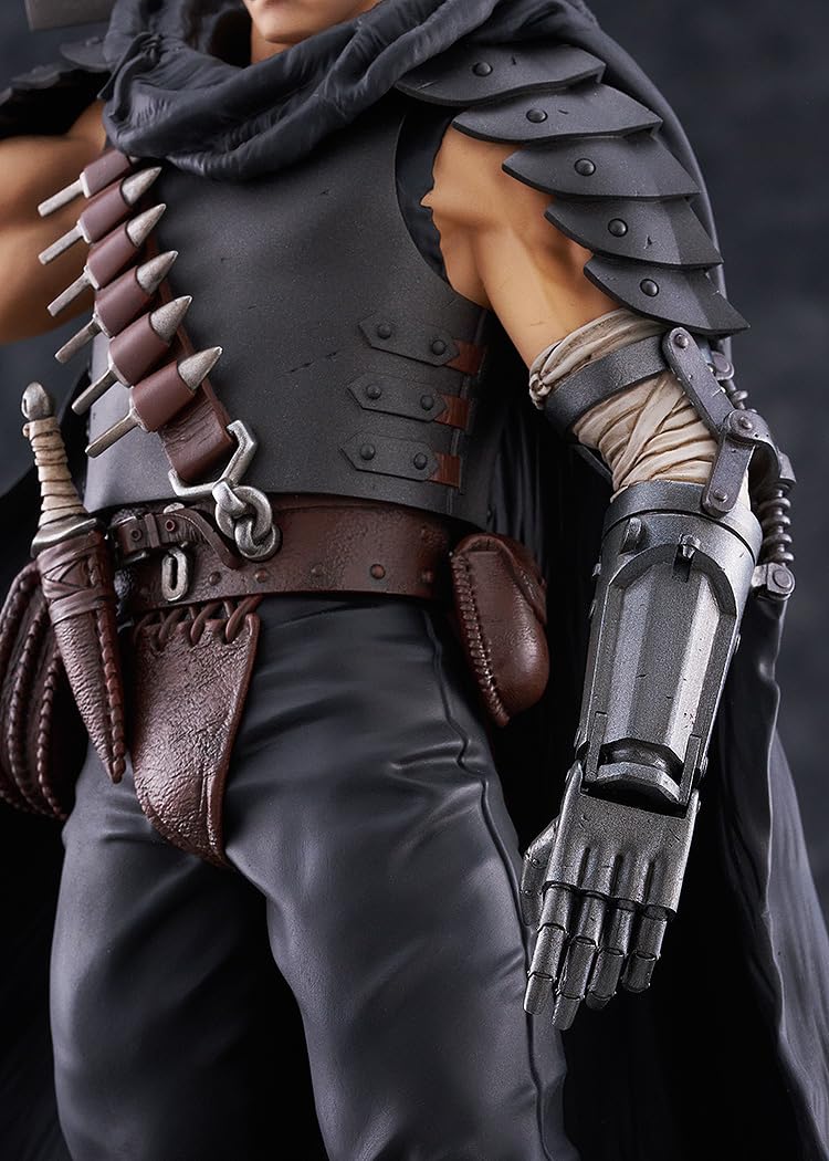 Max Factory Berserk Guts close-up sculpt reveals fine textures and armor details