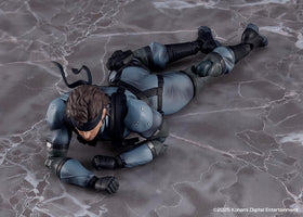 Max Factory Solid Snake muzzle flash for dramatic figure photography.