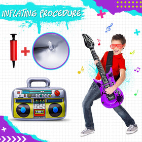 Max Fun inflatable microphones set for lively pretend concerts and stage moments.