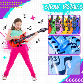 Max Fun inflatable rock-star saxophone sparks imaginative play during music-themed parties.