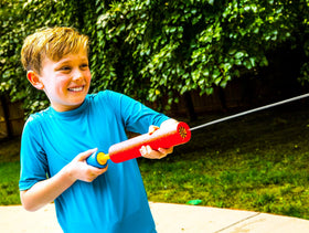 MAX LIQUIDATOR water blaster loading action for quick target practice.