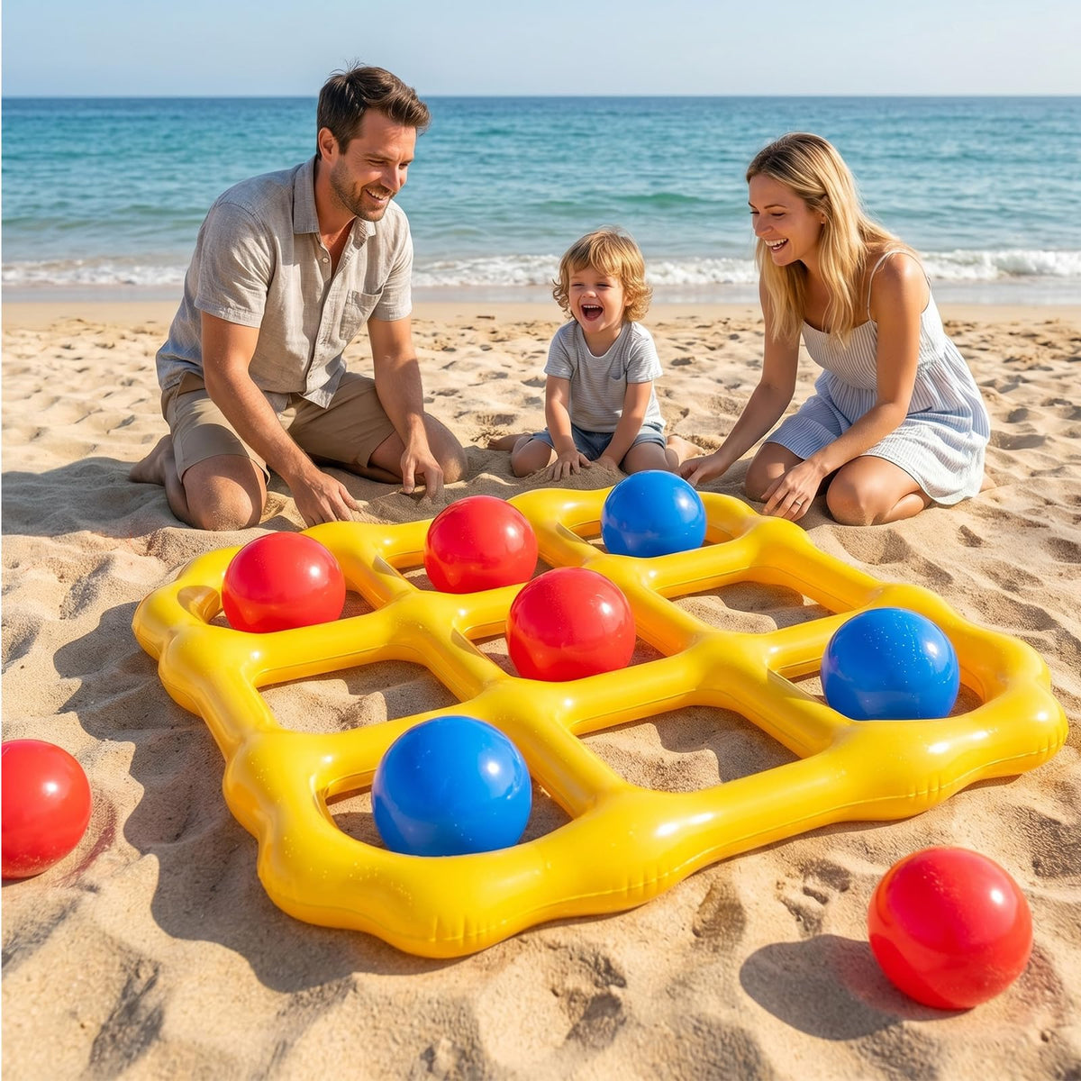 Max Fun family game day keeps players engaged in water play.