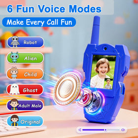 Max Fun long-range walkie talkie reaches 1000 ft for backyard camping connectivity.