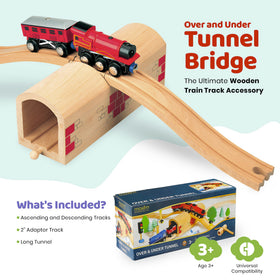 Maxim Enterprise wooden train track universal-compatibility invites mixing with Thomas and BRIO