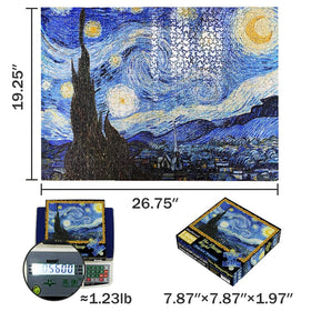 MaxRenard Starry Night puzzle assembly in progress boosts focus.