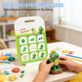 Maxsolve acrylic sheet shown for clean, clear clay impressions during play.