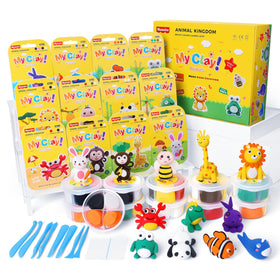 Maxsolve Air Dry Clay Kit for Kids with animal boxes sparks creativity in classroom projects.