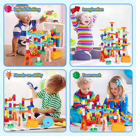MaxTronic colored marbles 60 pieces encourage vibrant patterns and color recognition
