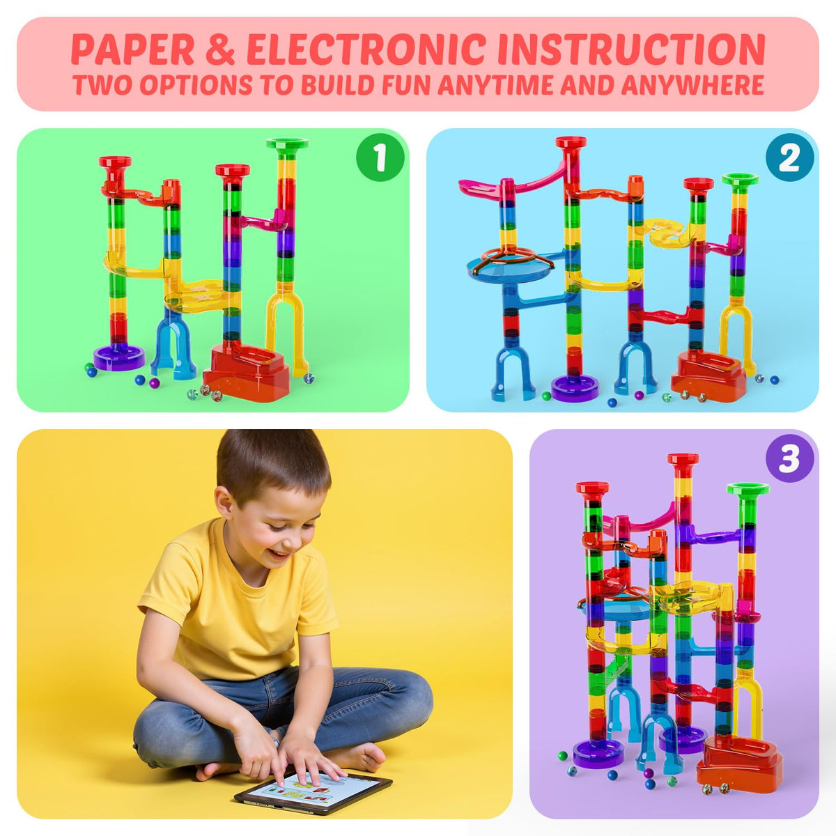 MaxTronic marble run kit gift packaging ideal for birthdays