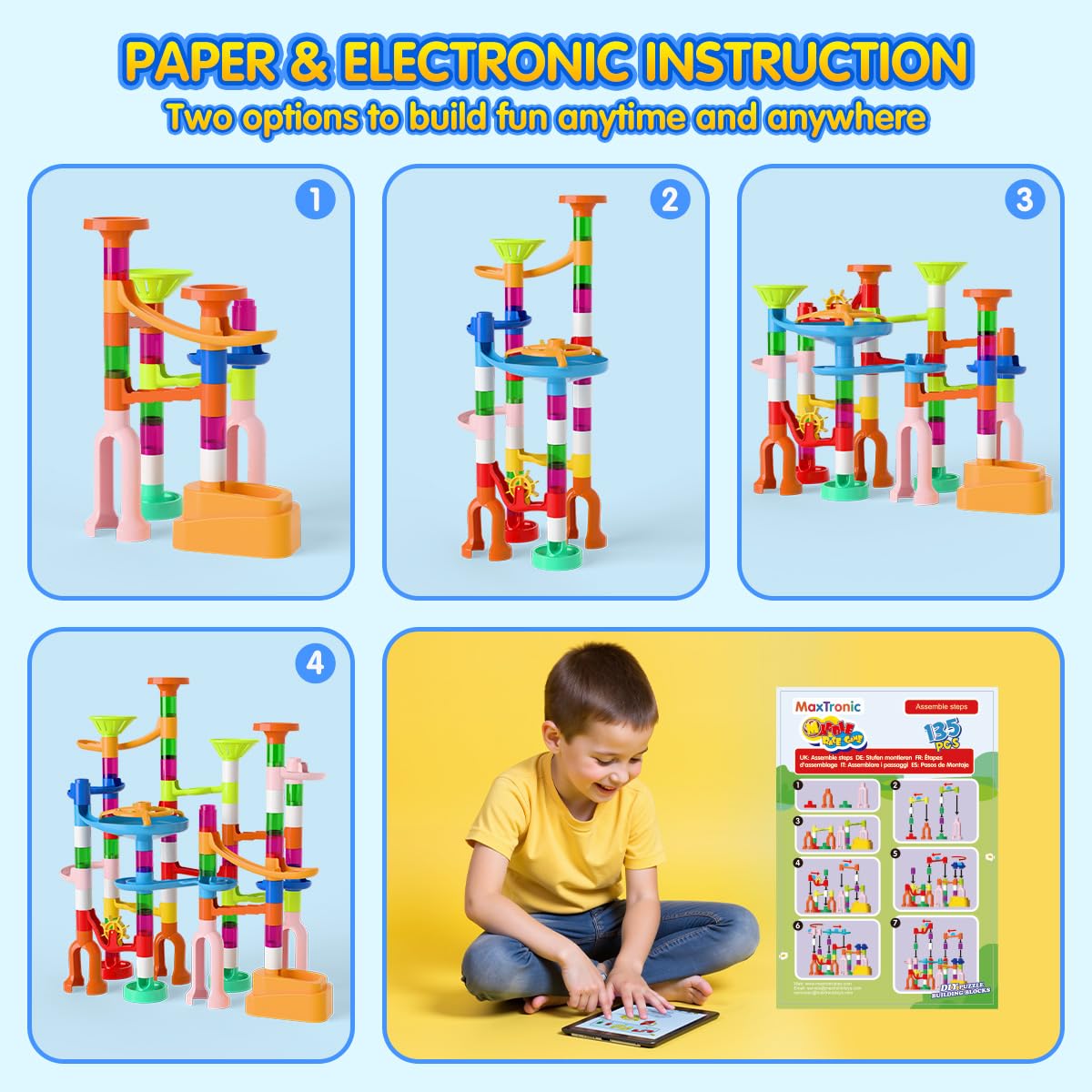 MaxTronic S-turn and U-turn rails promote spatial reasoning during play