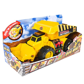 Maxx Action Dig Rig sandbox play with two-in-one construction action