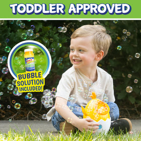 Maxx Bubbles Dancing Chick boosts outdoor active play and motor skills through fun.