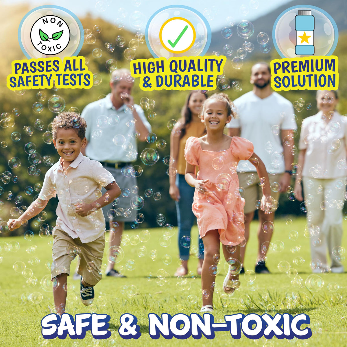 Kids enjoy versatile play, indoors or outdoors, with Maxx Bubbles.