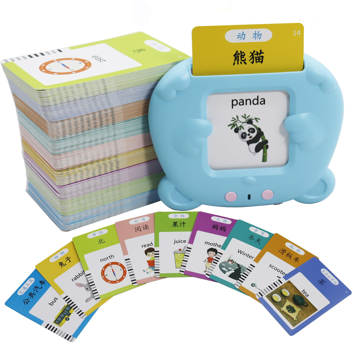 MAYAPHILOS 510 sight words flash cards front view for bilingual learning benefits