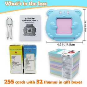 MAYAPHILOS English-German flashcards demonstrate bilingual learning with themes.