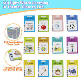 Mayaphilos flash card reader actively reading words with engaging sounds